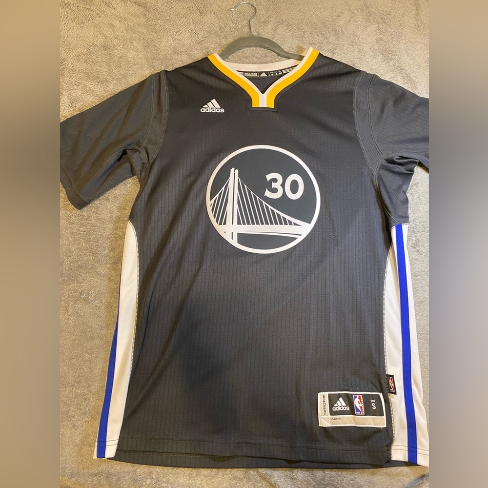 Adidas Golden State Warriors Steph Curry Christmas Swingman Jersey - small
